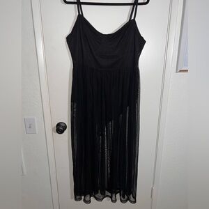 Forever 21 Black Sheer Dress